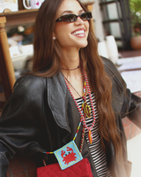 THE BÁILAME LONG NECKLACE - RED