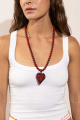 Long Lucky Me Brown Necklace