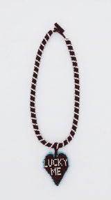 Short Lucky Me Brown Necklace